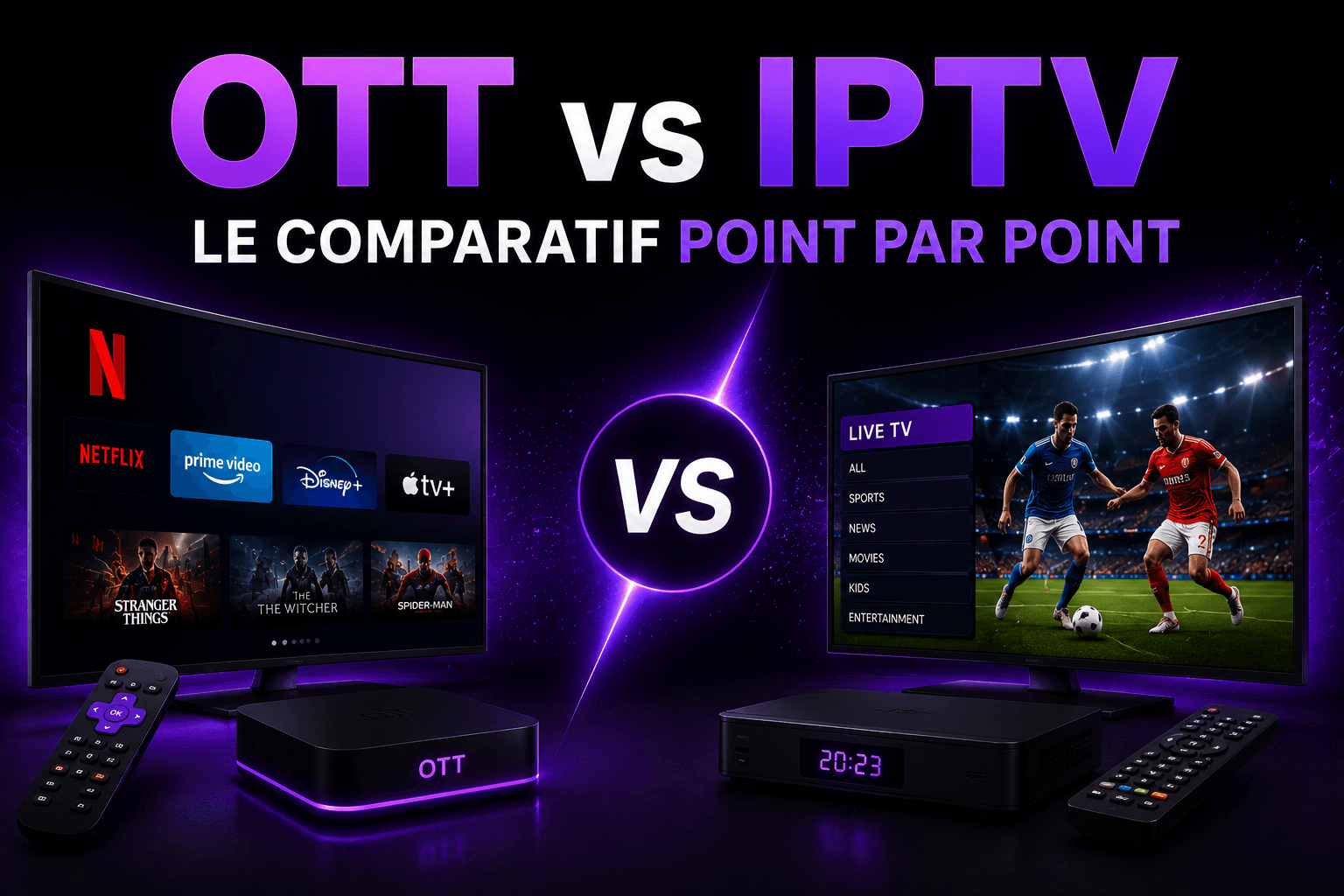 OTT vs IPTV : comparatif des différences